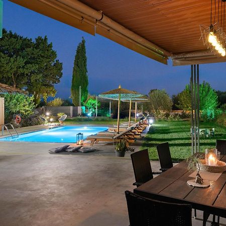 Ethria Pool Villa With Heated Jacuzzi Afandou Exterior foto