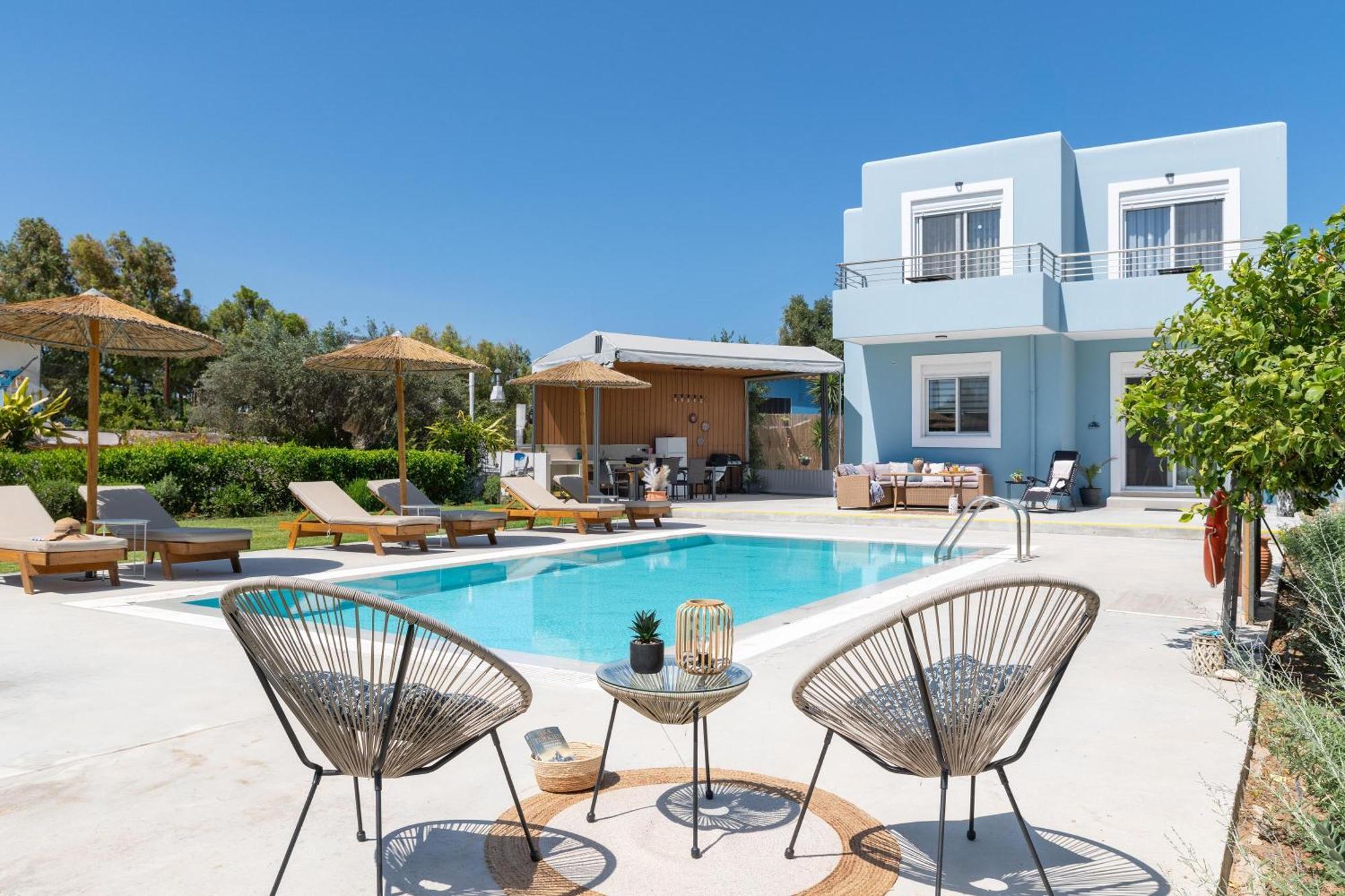 Ethria Pool Villa With Heated Jacuzzi Afandou Exterior foto