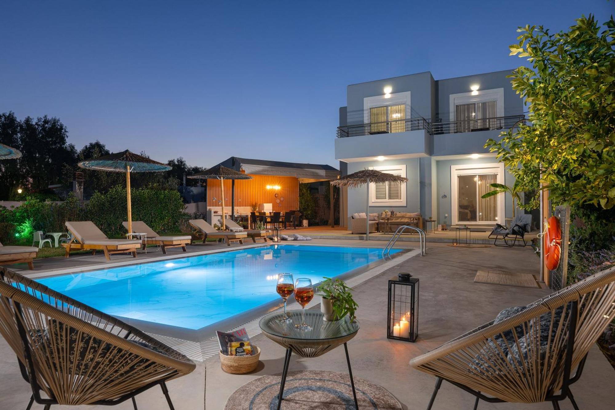 Ethria Pool Villa With Heated Jacuzzi Afandou Exterior foto