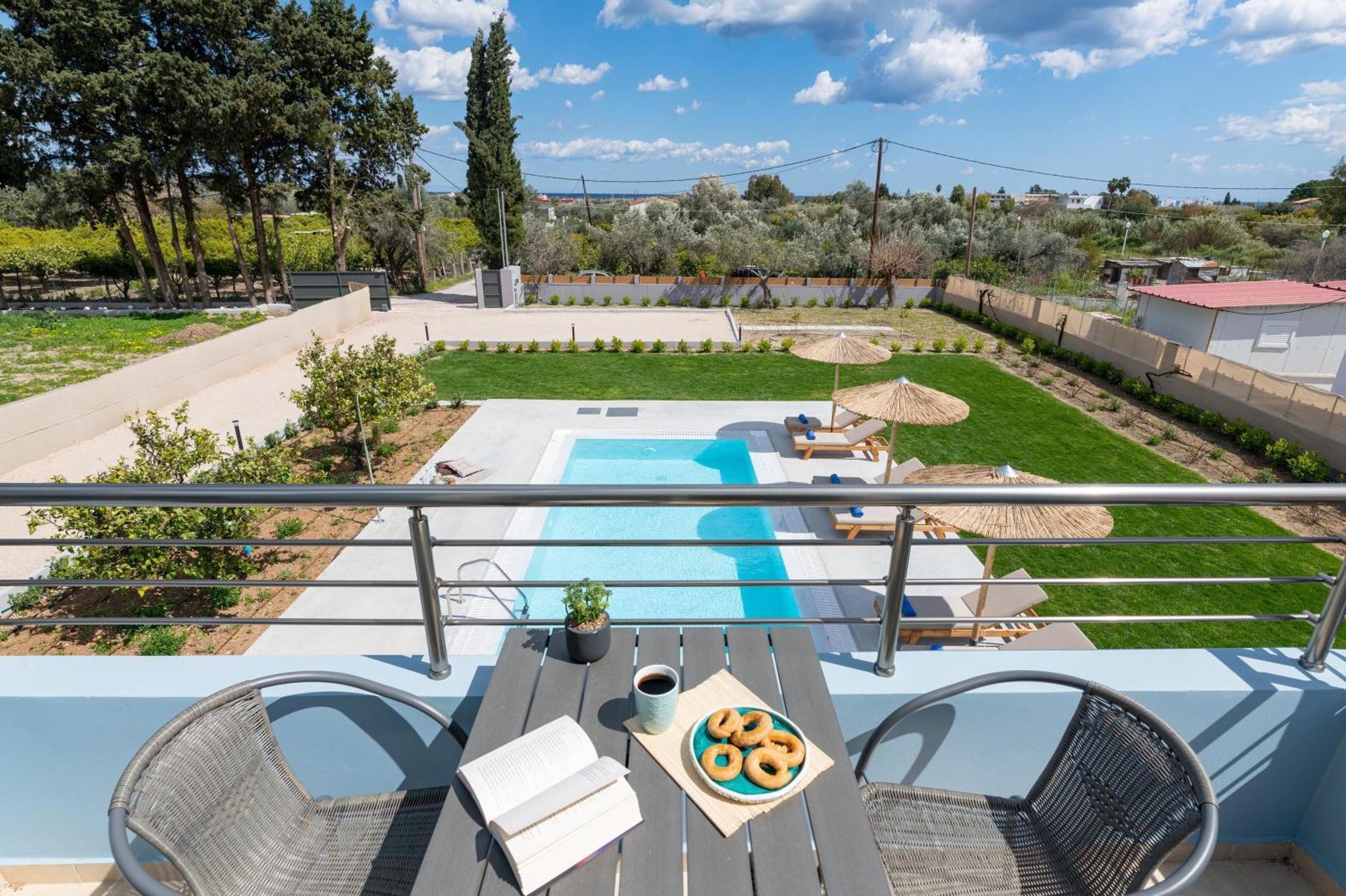 Ethria Pool Villa With Heated Jacuzzi Afandou Exterior foto
